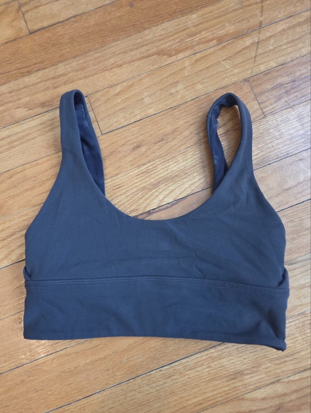 Lululemon Align Sports Bra Light Support Reversible Dark Gray Tie Dye Size 4 - Picture 3 of 8